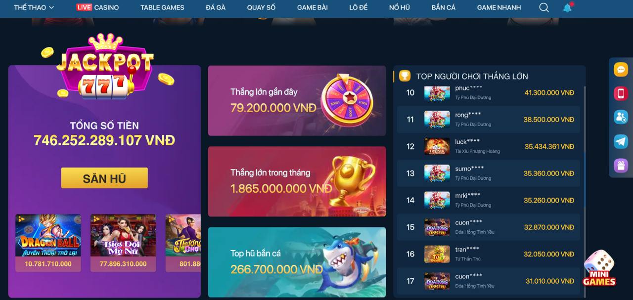 A showcase of a jackpot win in the 30jili online casino app